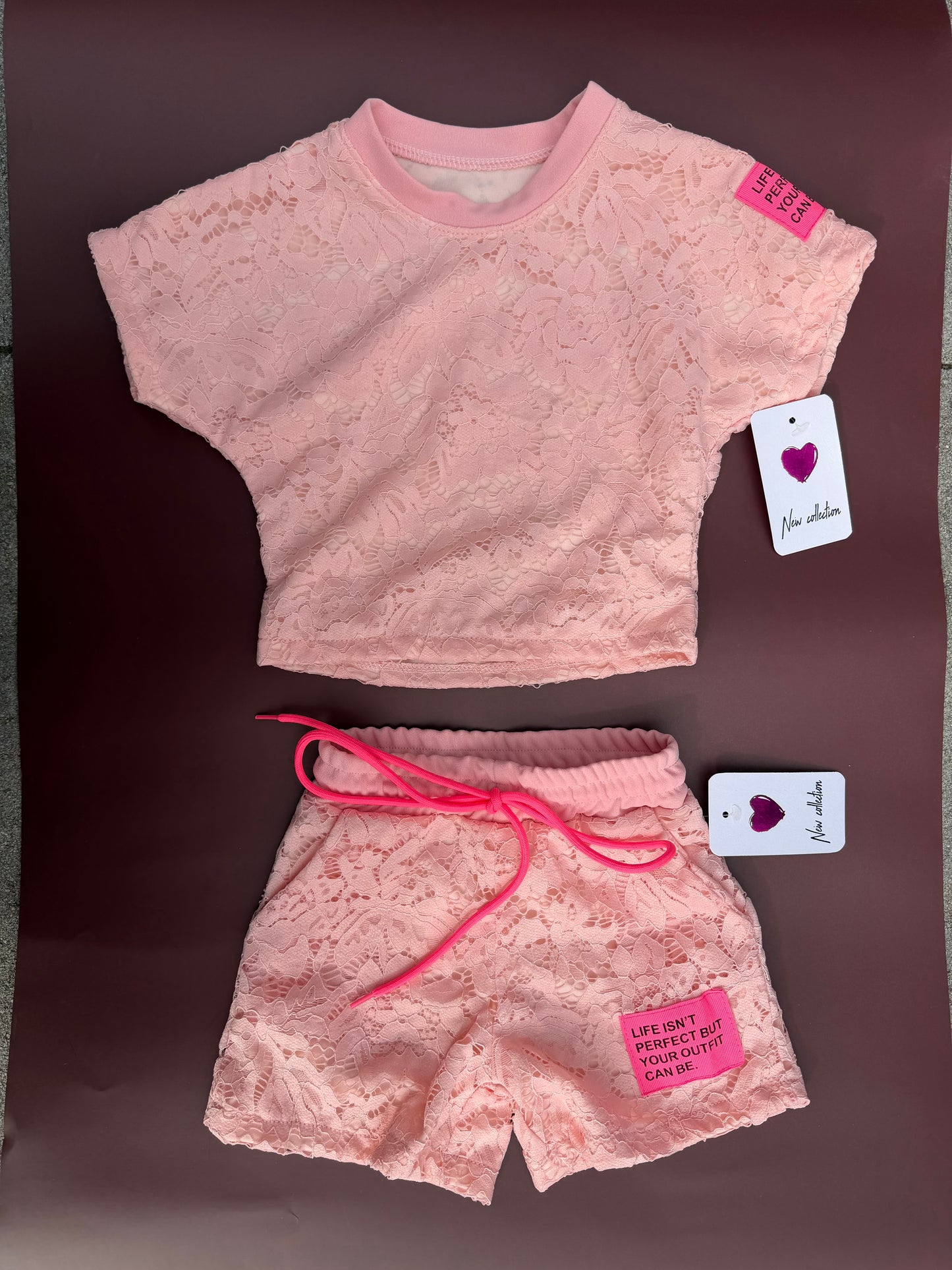 Perfect set kant roze