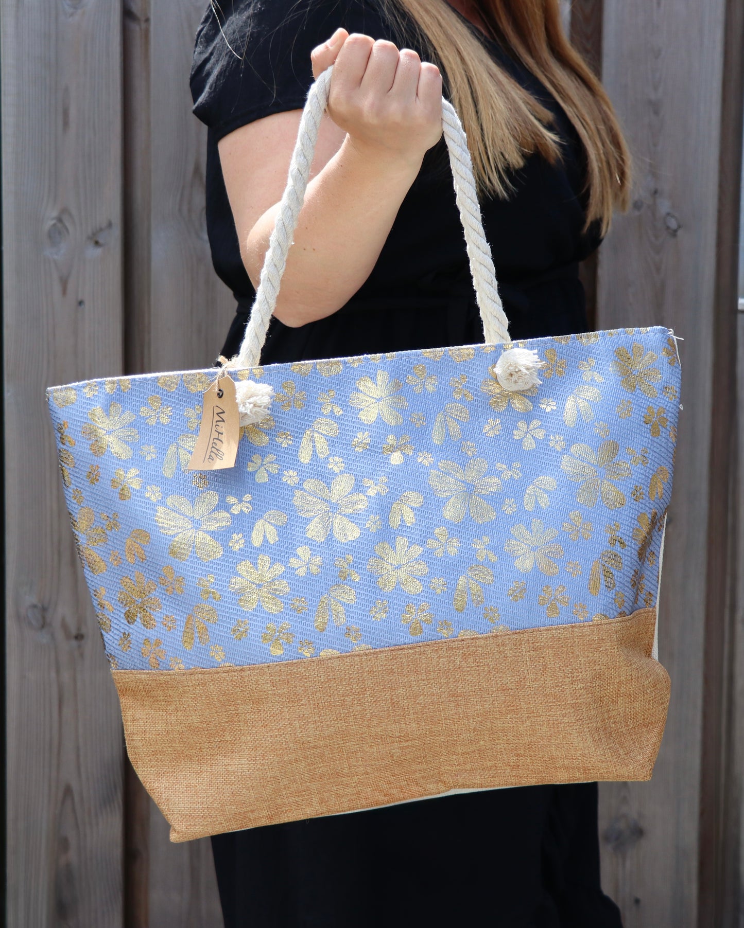 Strandtas/shopper flower
