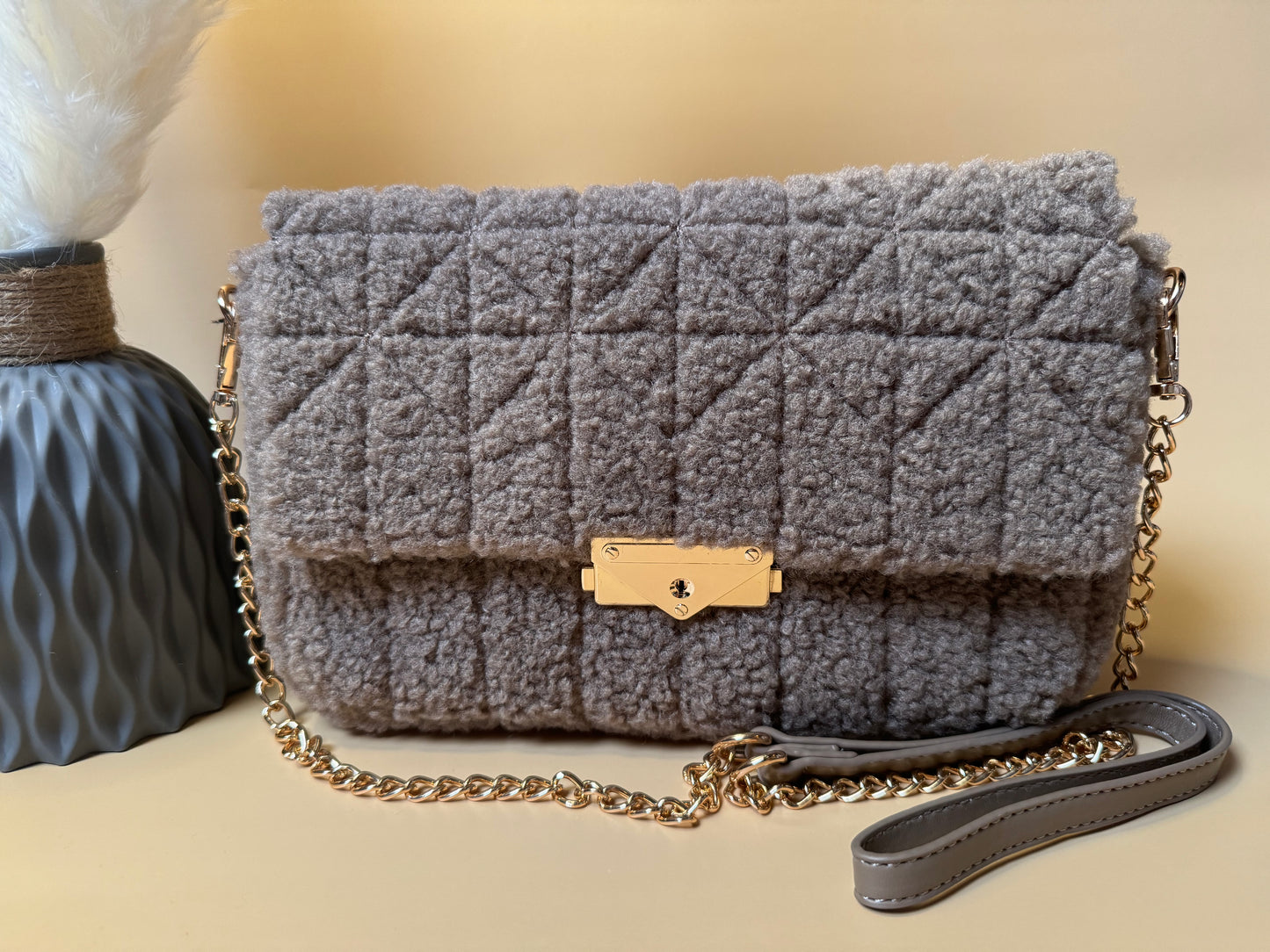 Teddy handtas beige