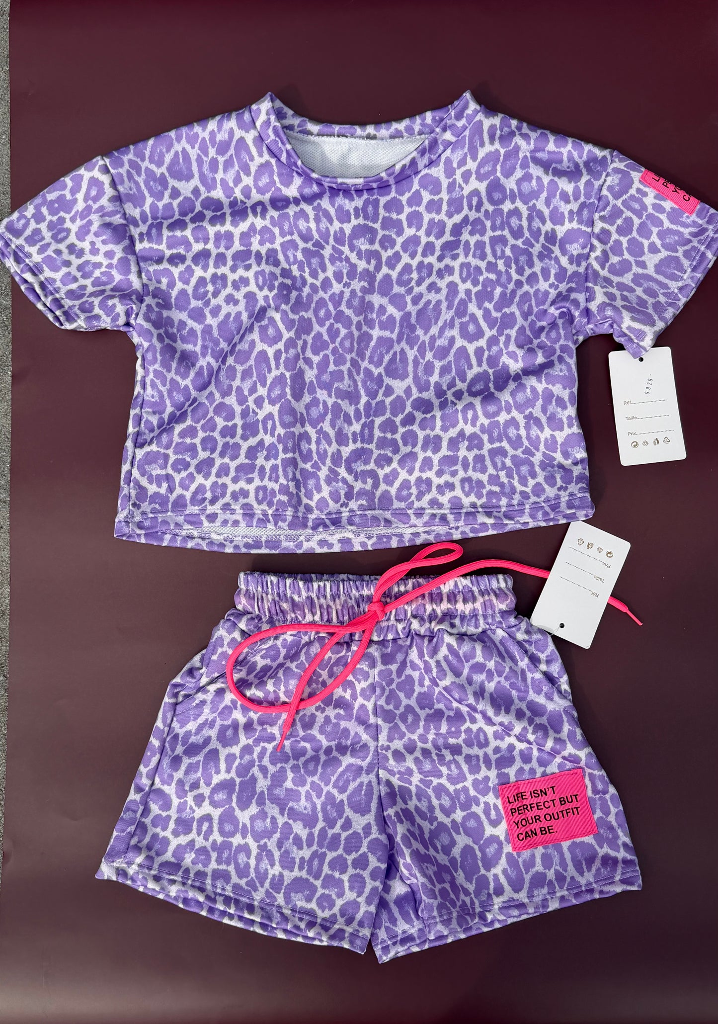Perfect set panter paars