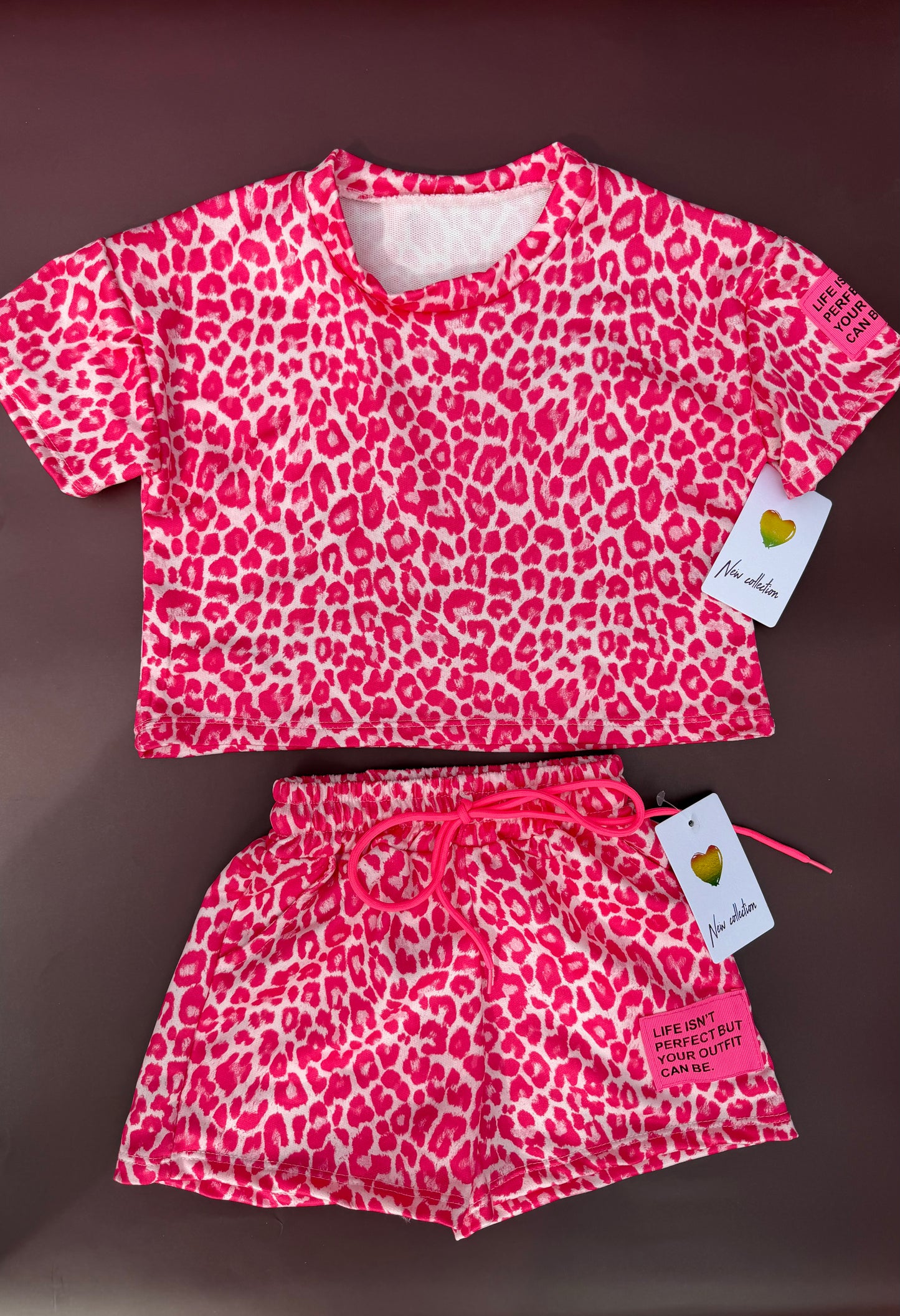 Perfect set panter roze